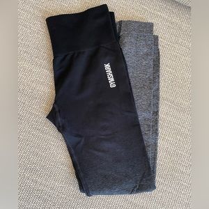 Gymshark Leggings in ombré color from black to grey. Size Small.